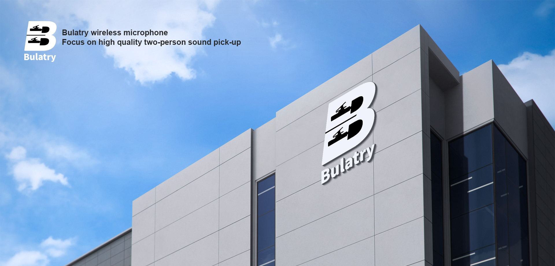 Bulatry wireless microphone,focus on high quality two-person sound pick-up