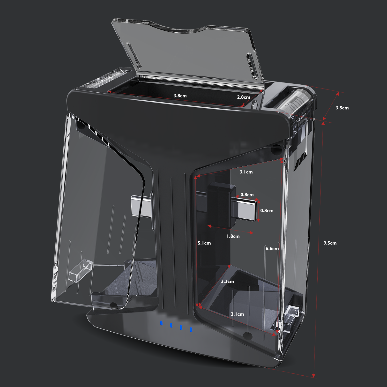 Storage and Charging Case Compatible with MAYBESTA, Leettus,Mini Mic pro,Caiord,JUDKIOM,SmaFun,HEHOTTC,Kdewere,Gicorino Wireless Mini Lavalier Lapel Microphone